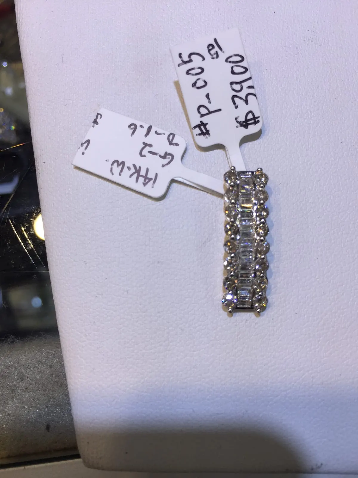 14K Diamond Eternity Band — Triple Row