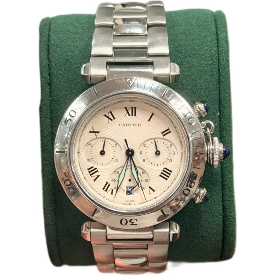 Cartier Pasha Chronograph Stainless Steel - Image 1