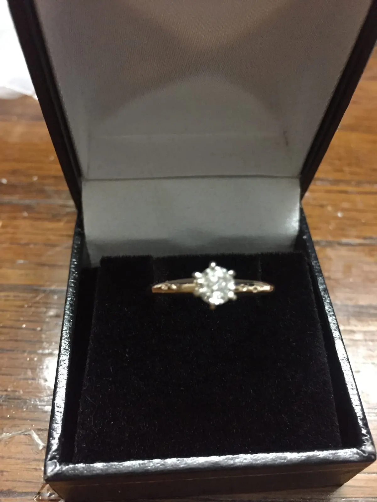 Diamond Cluster Ring — Dainty Gold