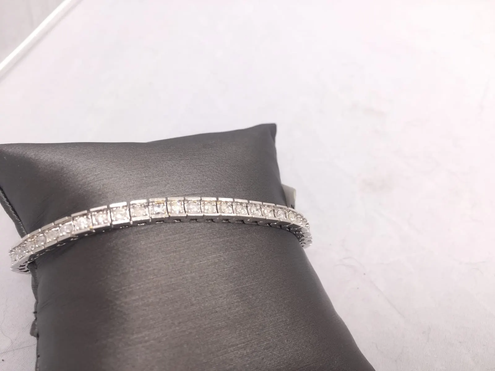 Diamond Tennis Bracelet — Box-Set Style