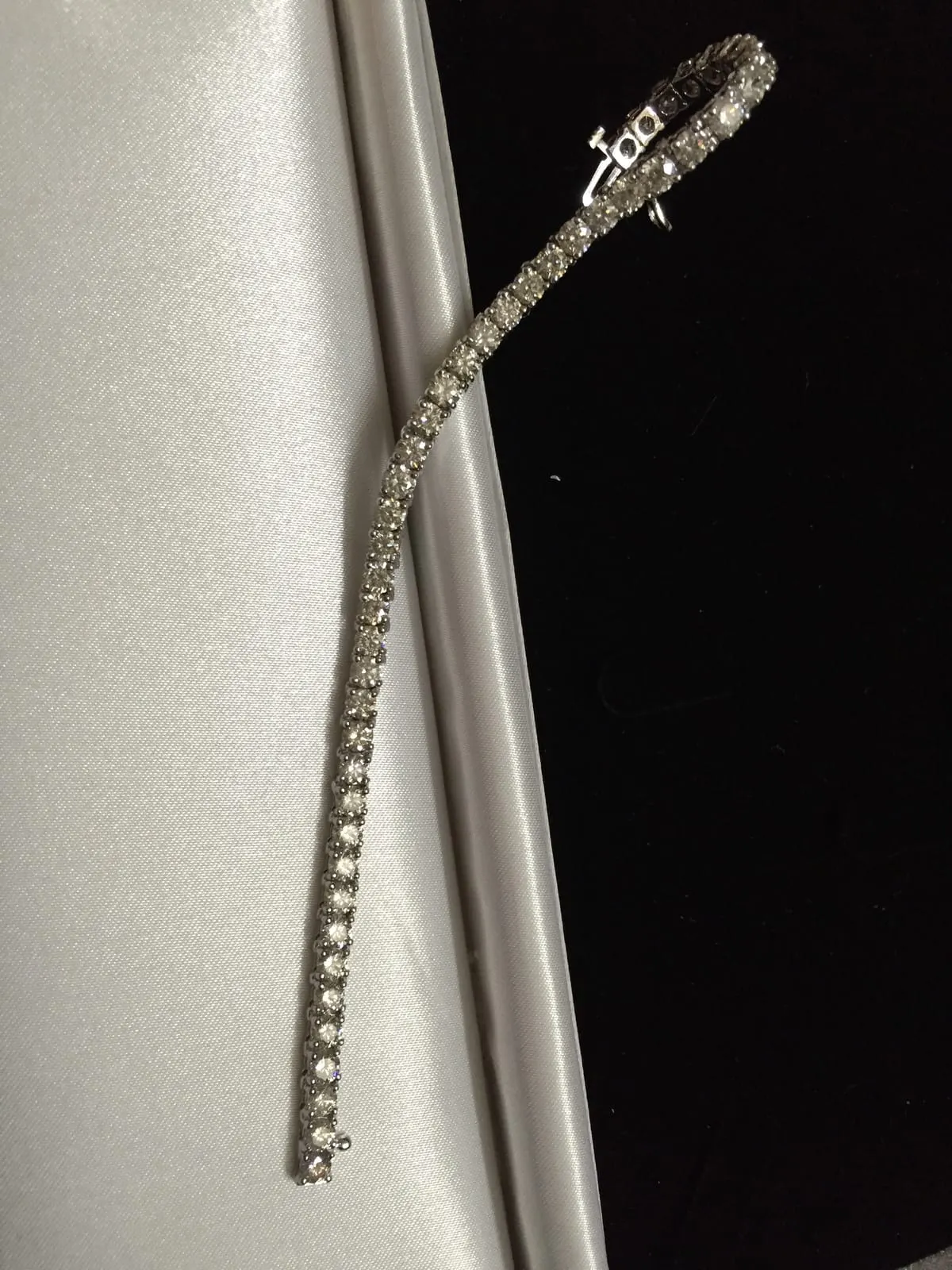 Diamond Tennis Bracelet — White Gold