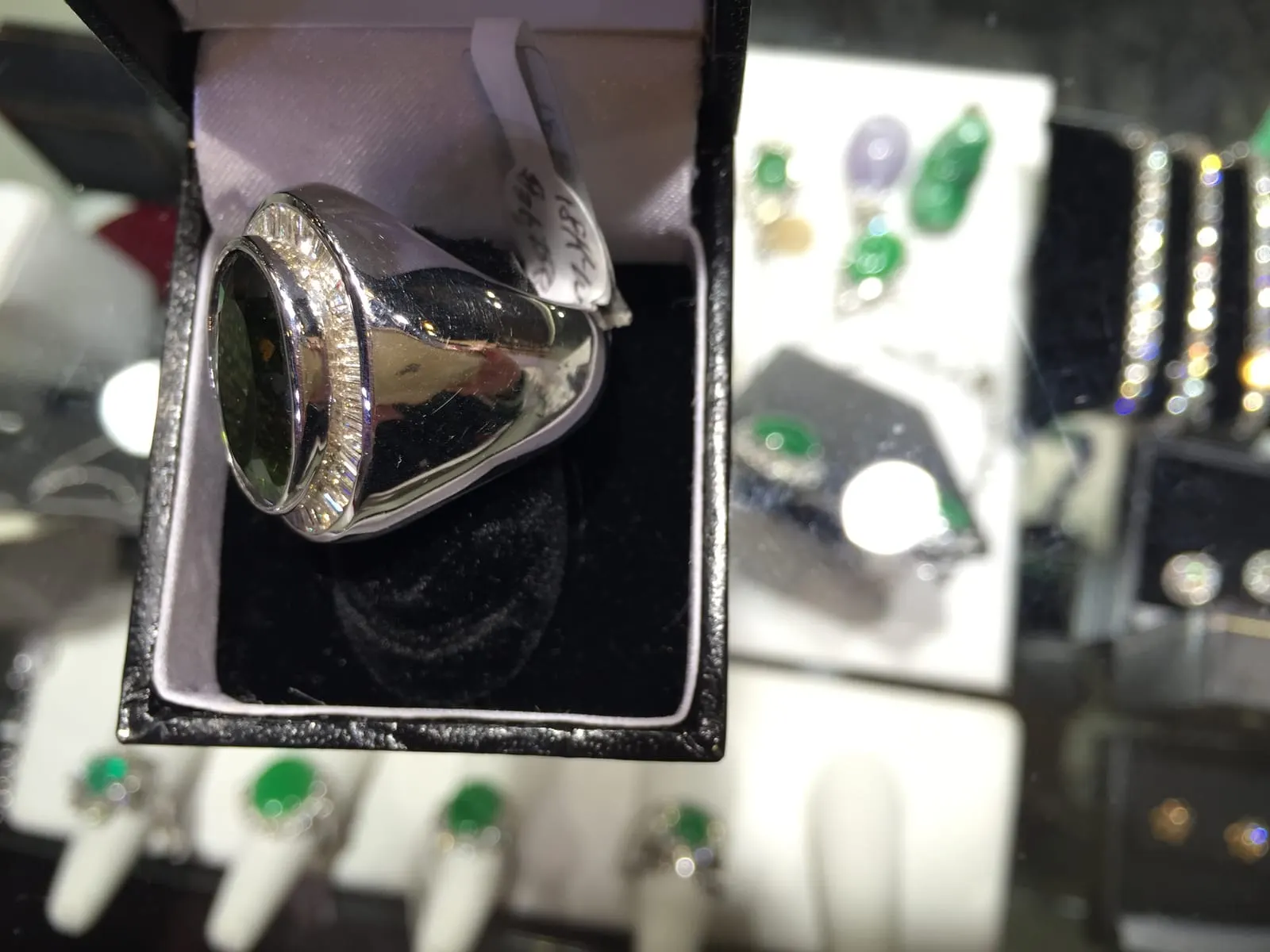 Green Tourmaline Marquise Cocktail Ring
