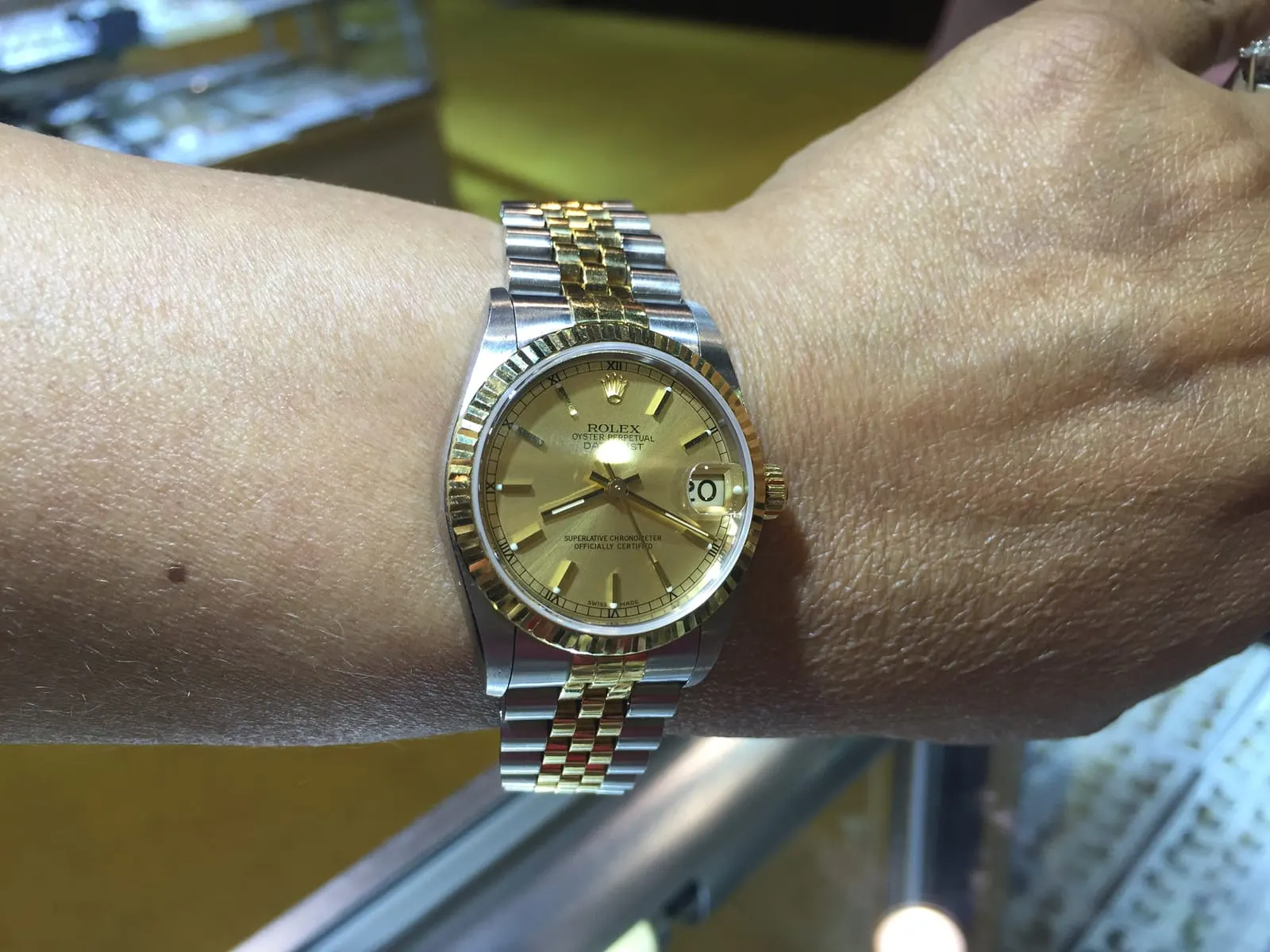 Rolex Datejust Two-Tone — Champagne Dial